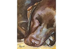 Original Painting Chocolate Lab | Chocolate Labrador Retriever Art Print