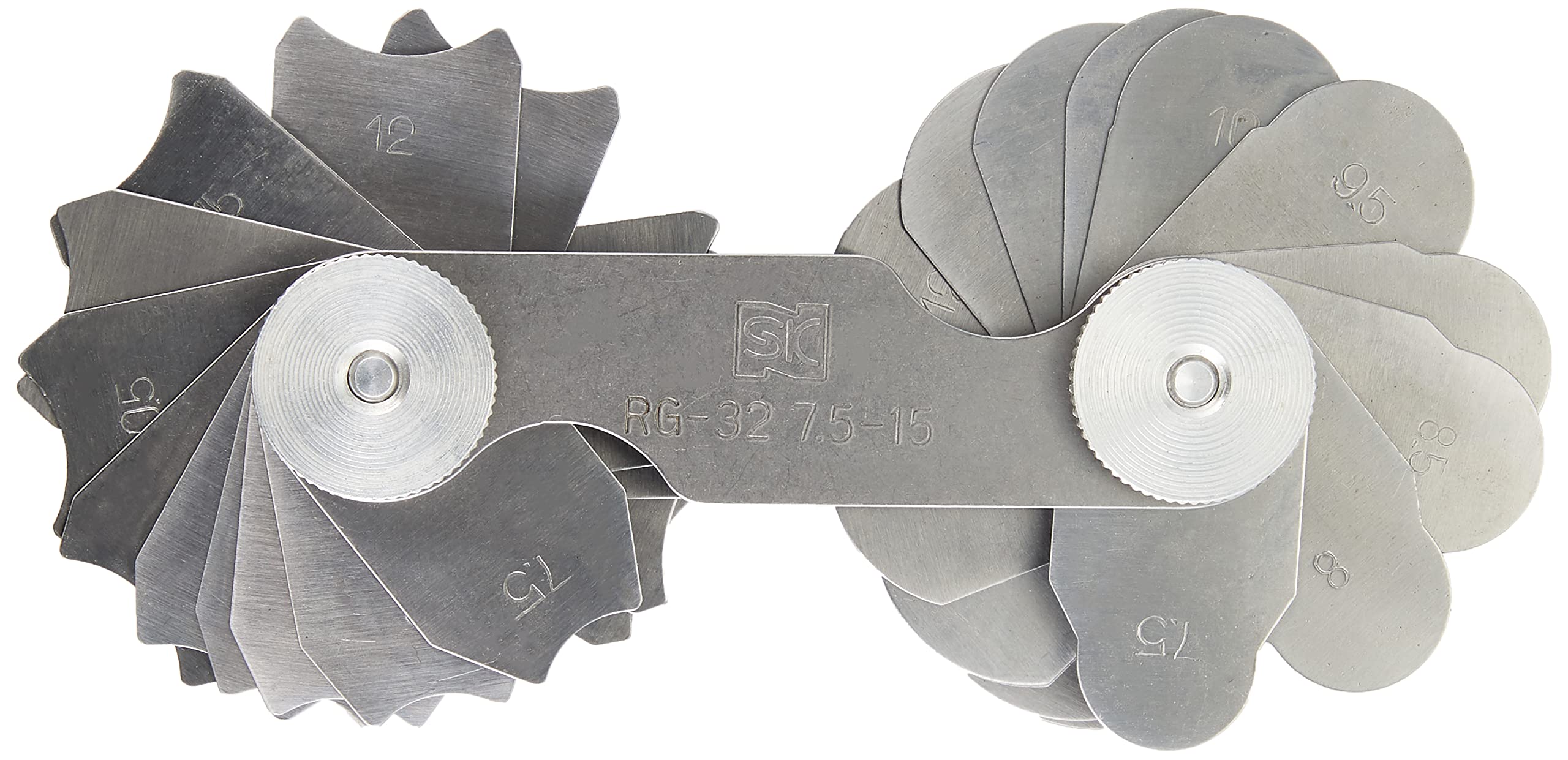 ラジアスゲージ Amazon | FregocS ラジアスゲージ 半径測定 R1～R25 便利な 3点