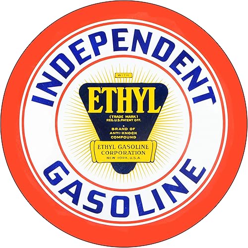 Miniatura 64 de Brotherhood Letrero de gas vintage de reproducción de letreros de metal vintage, letrero redondo de metal para garaje y hogar, 8 pulgadas de Nourse