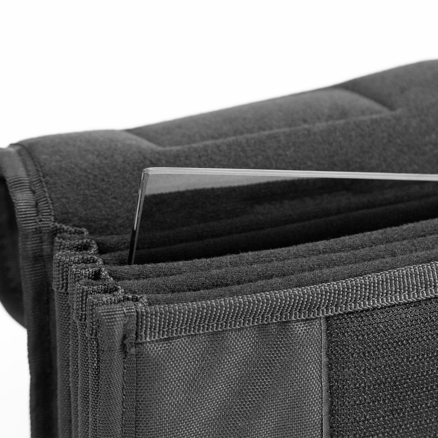 OPENMOON Funda de Transporte para Filtro de cámara Estilo cinturón (6 Ranuras, 4 x 5.6 Pulgadas), Black, 4 * 5.65 Inch, Moderno