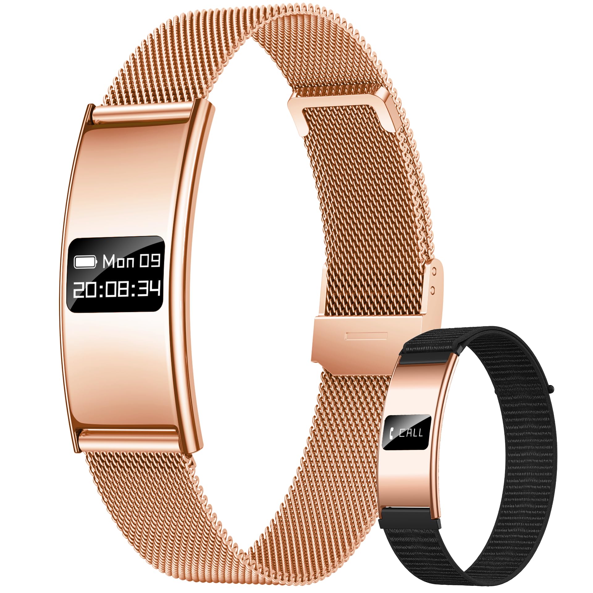 Smartwatch Damen Fitness Tracker Armband: Schrittzähler Damenuhr Fitnessuhr Smart Watch mit Herzfrequenz HRV SpO2 Schlaf Monitor Sportmodi 5ATM Wasserdicht Leicht Slim Digital band für iOS Android