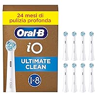 Oral-B iO Testine Di Ricambio Ultimate, Confezione Da 8 Pezzi