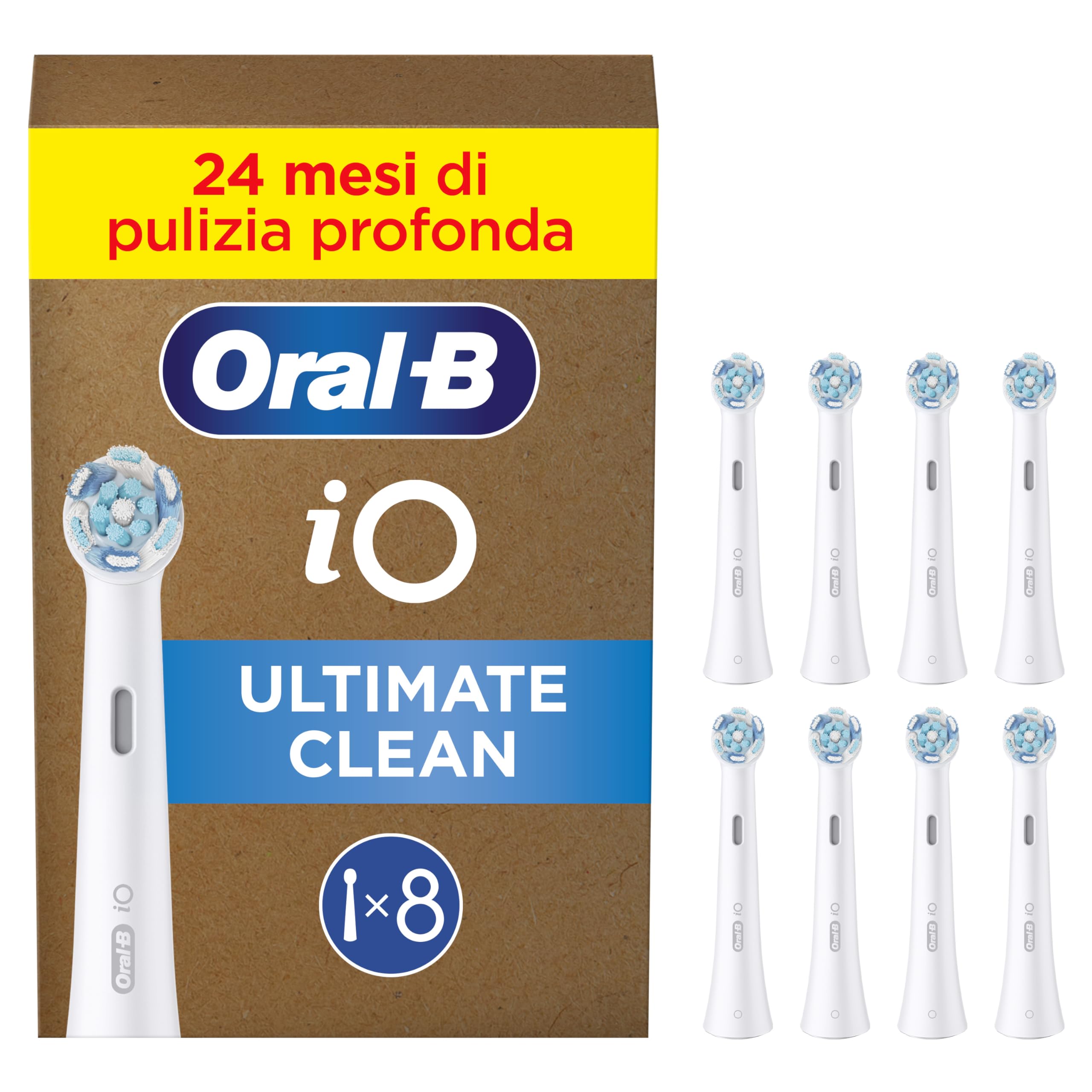 Oral-B Testine di Ricambio iO Series Ultimate Clean Bianche 