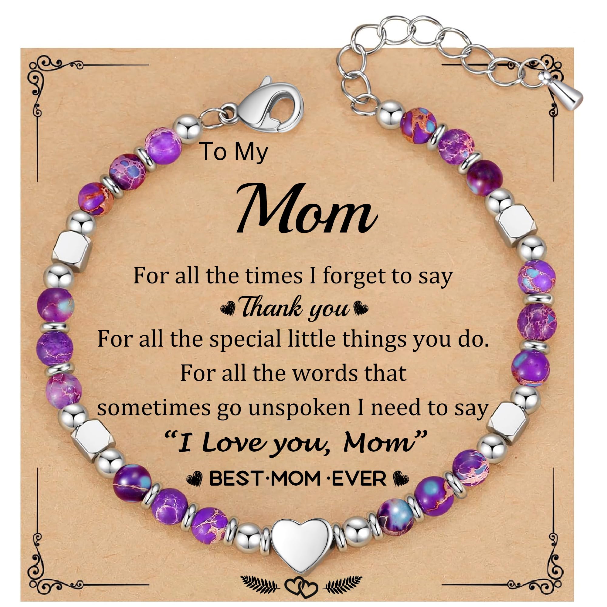 Best Friend Bracelet Gifts for Women Sister Bestie, Christmas Gift for Teens Mom Daughter Granddaughter Birthday Gift for Her Stocking Stuffers