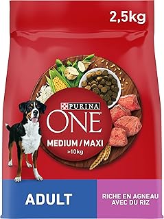 Purina One Medium Maxi > 10 kg Adult Crocchette Cani ricco in Agnello 2,5 kg