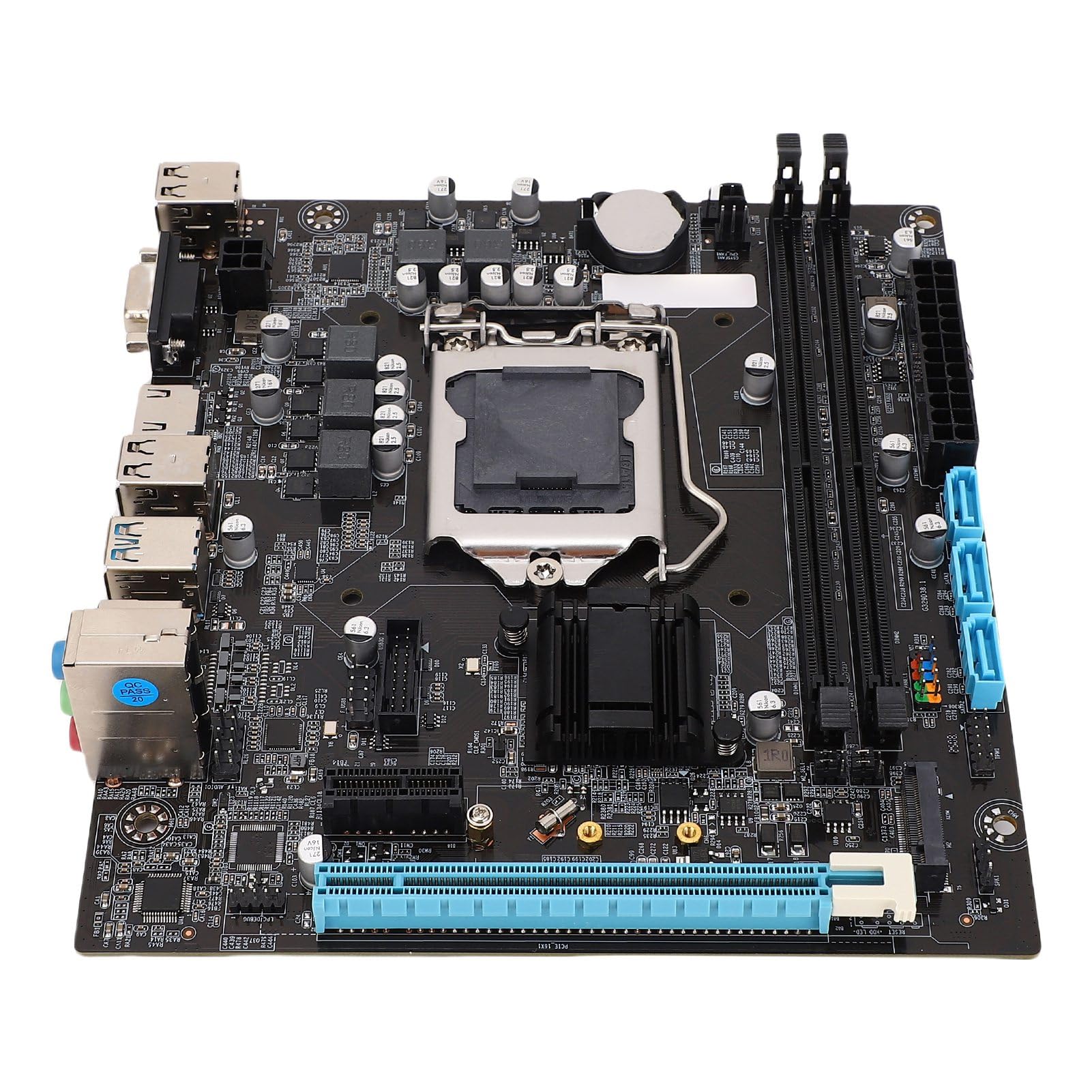 H110 Motherboard, LGA 1151 Carte Mère avec des Emplacements de Mémoire DDR4 à 2 Canaux, Ports M.2 NVME NGFF, CPU ATA3.0 et ATA2.0, pour 6 7 8 Gen 14NM CPU