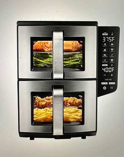 Gourmia (GAF1190) Double Decker Dual Basket Air Fryer 11QT –