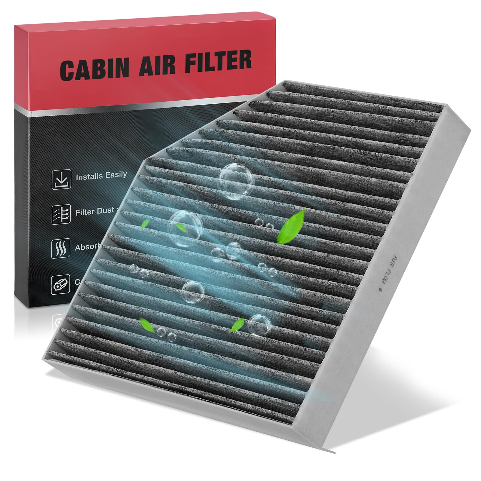 BDFHYKCabin Air Filter with Activated Carbon Compatible with Audi A6/A6 Quattro/A7 Quattro 2012-2018, A8 Quattro/S6/S7/S8 2013-2018, RS7 2014-2018, A6/A8 Quattro 2012-2016, Replace# CF11436Global Recycled StandardGlobal Recycled StandardGlobal Recycled Standard