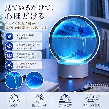 Amazon.co.jp: SAROZZTAL サンドピクチャー 砂の絵 LEDライト付き 3D