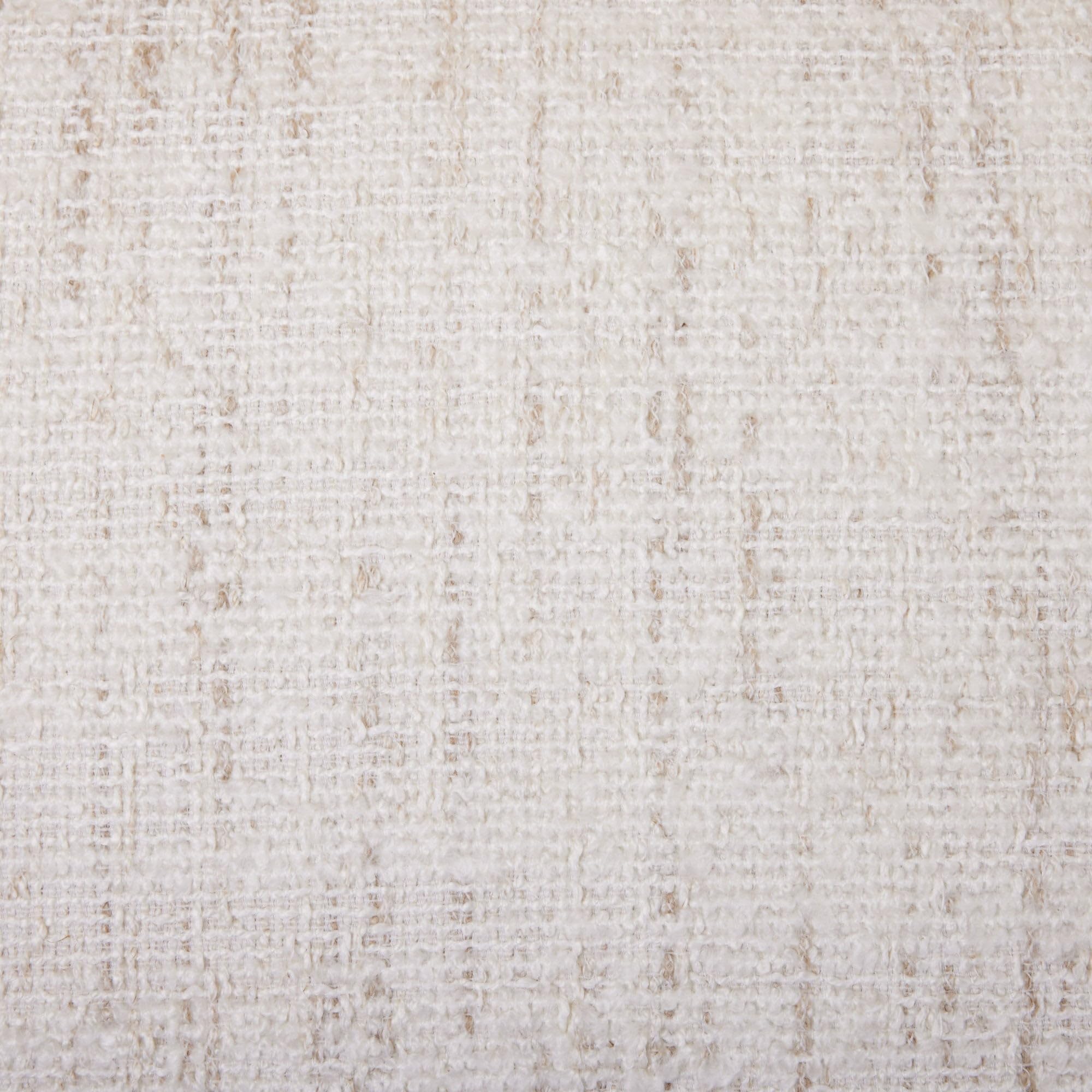 Madura - Housse de Coussin Merybelle Décoration pour Maison Salon Chambre Canapé - Idée Cadeau Jacquard Effet Tweed bouclé Ivoire 40x60 cm