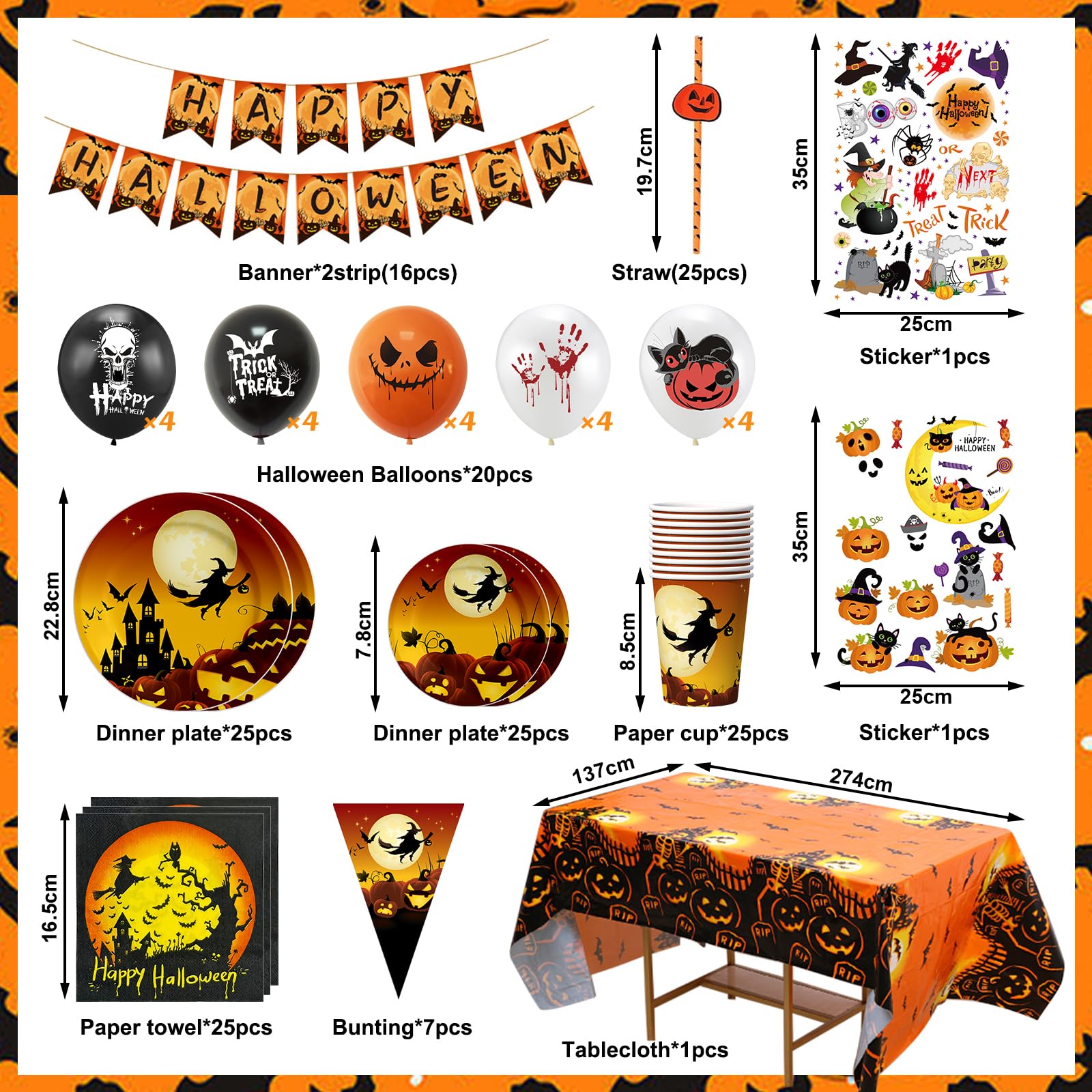 80 Pièces Blanc Et Or Vaisselle De Fête, Vaisselle Jetable Decoration 20 Invités Assiettes En