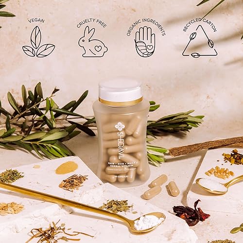 Miniatura 7 de Shedavi Vitaminas naturales icónicas para el cabello para un crecimiento rápido del cabello, suplementos puros para el cabello formulados con