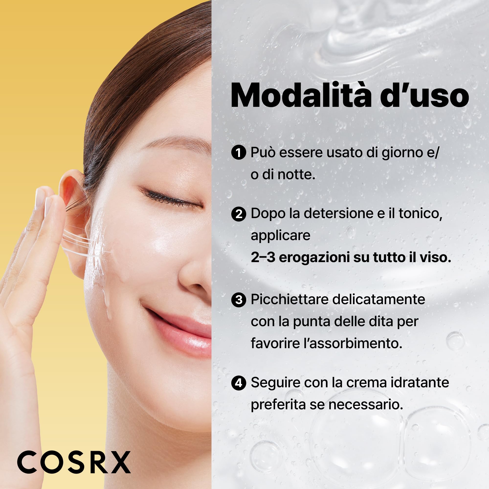 COSRX Essenza di bava di lumaca 96 100ml, 96,3% di filtro di secrezione di lumaca, ringiovanisce la pelle da secchezza e invecchiamento, assorbe rapidamente nella pelle, Ipoallergenico