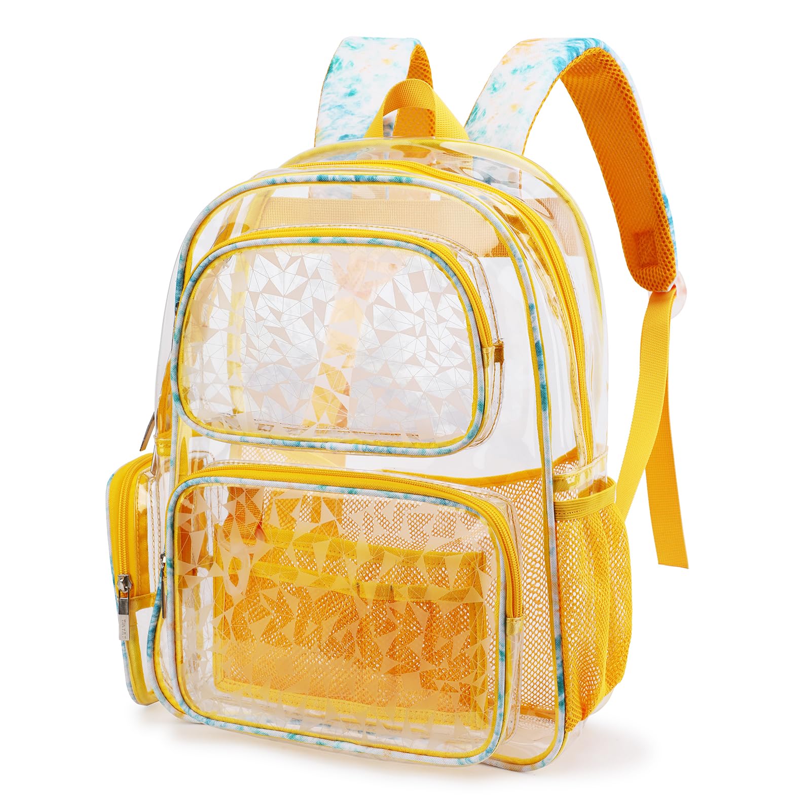 Mochila transparente TINYAT para mujer, mochila transparente de PVC super casual, mochila de moda para damas, mochila de compras y citas, T9051