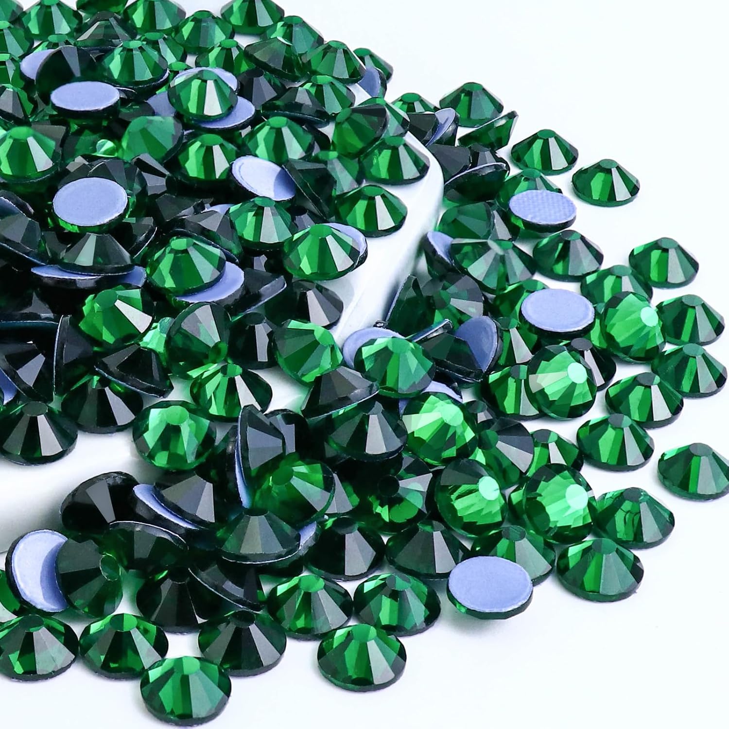 Towenm 1440PCS Hotfix Crystals Glass Rhinestone, Flatback Hot Fix Round Gems Crystal