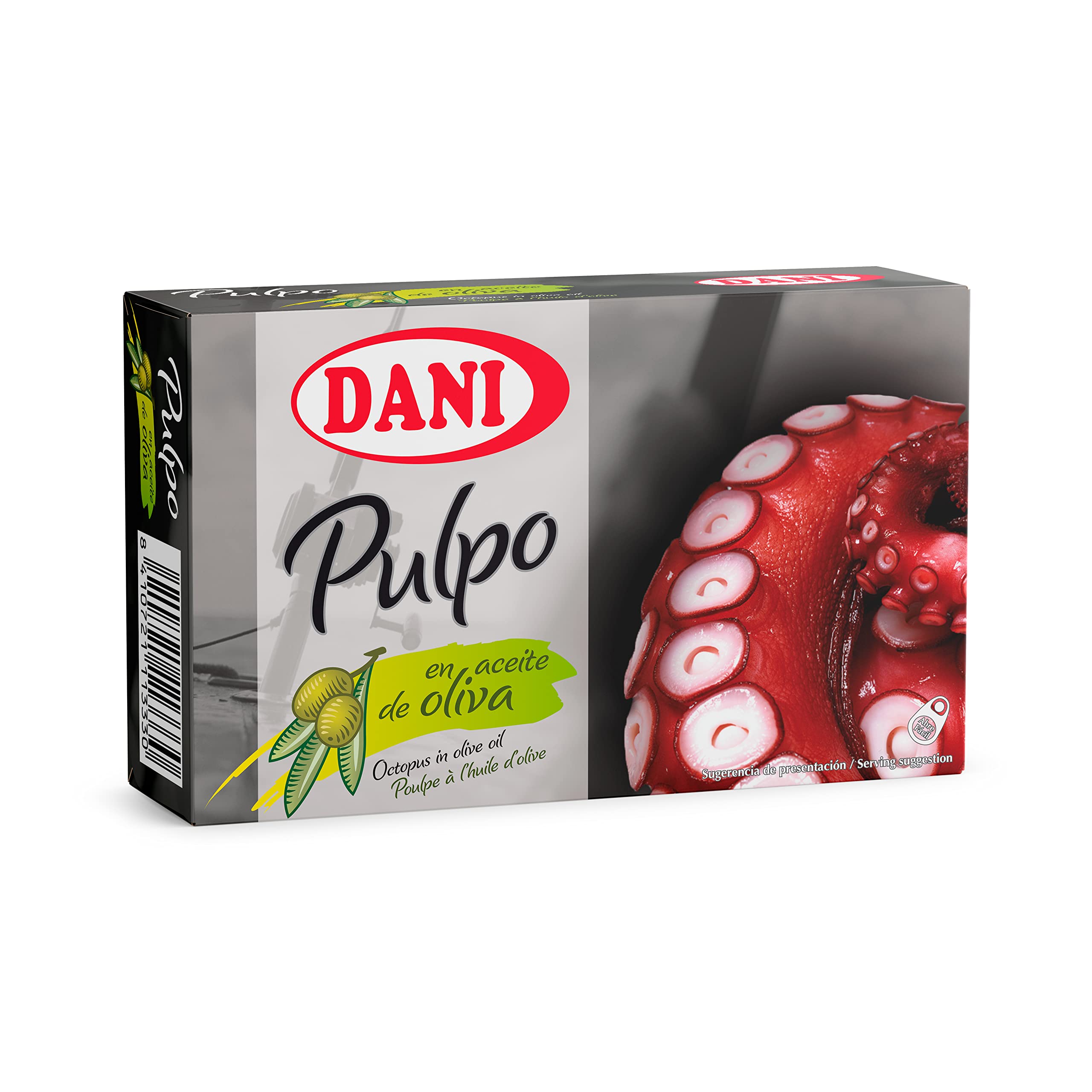 Pulpo en aceite de oliva 6 x 106 gr Dani