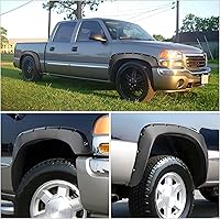 Vista 8 de LEDKINGDOMUS Kit de salpicaderas delanteras y traseras compatibles para Chevy Silverado/GMC Sierra 1999-2006 1500 2500HD 3500HD