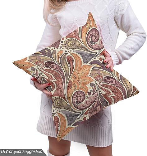 Vista 234 de Ambesonne - Tela multicolor impresa digital por The Yard