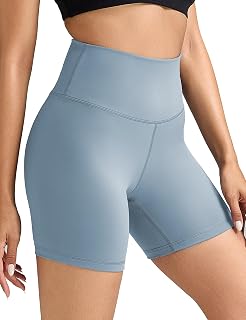 ESOFT Women's High-Waisted Biker Shorts 4" / 6" – Soft Lycra Fabric, 4-Way Stretch, Perfect for Yoga, Running & Workout