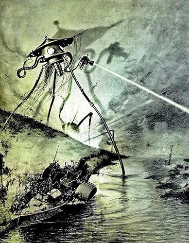 Ataque marcianos – La Guerra de los Mundos 8,5x11 Impresión fotográfica Henrique Alvim Correas Art