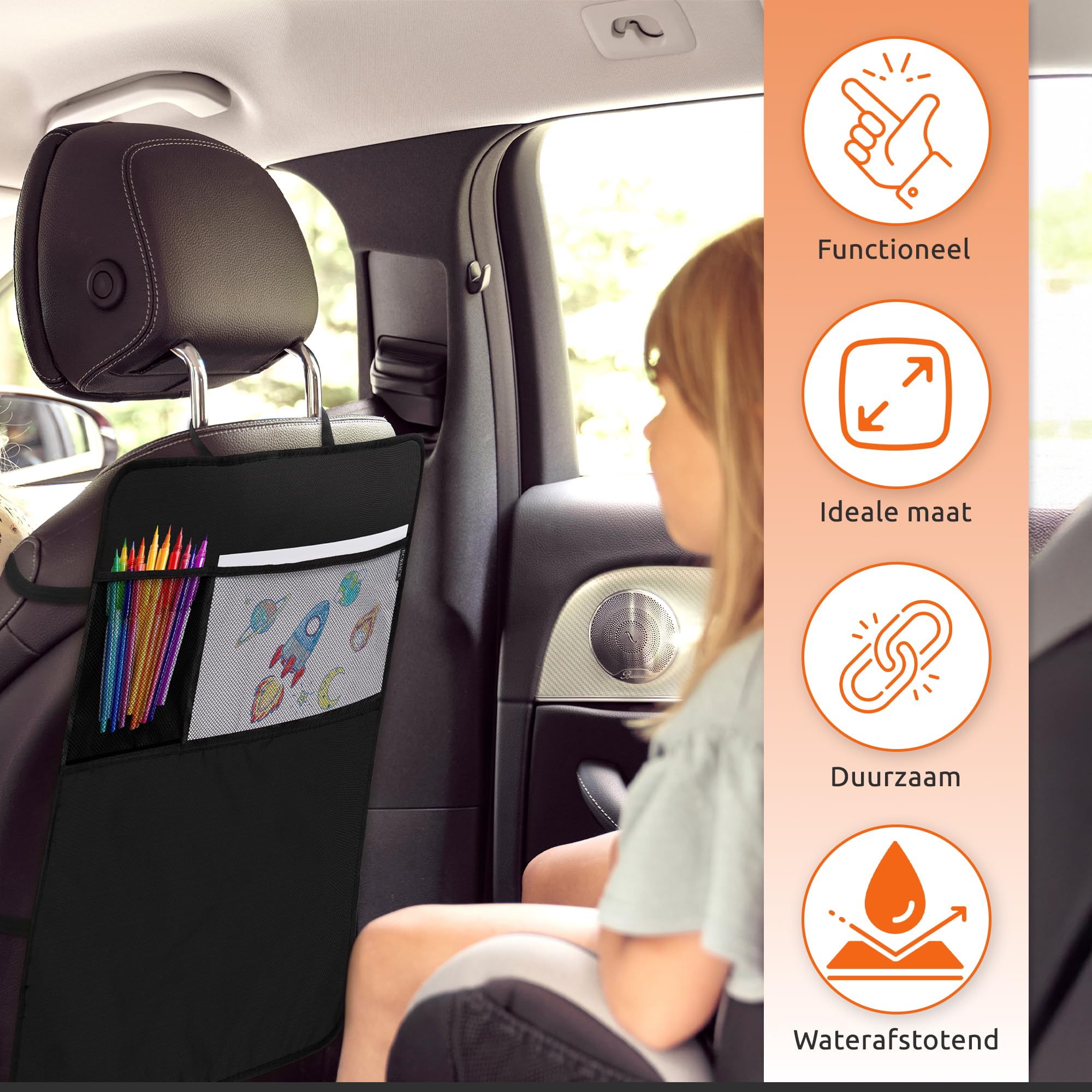 Kidspoint Backrest Protection For Children.Car Seat Protector With - View #6