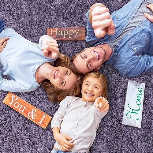 Miniatura 9 de Ompaa- Alfombra esponjosa, muy suave, para dormitorio, sala de estar, alfombra peluda de felpa grande  Alfombra para niños, sala de juegos,