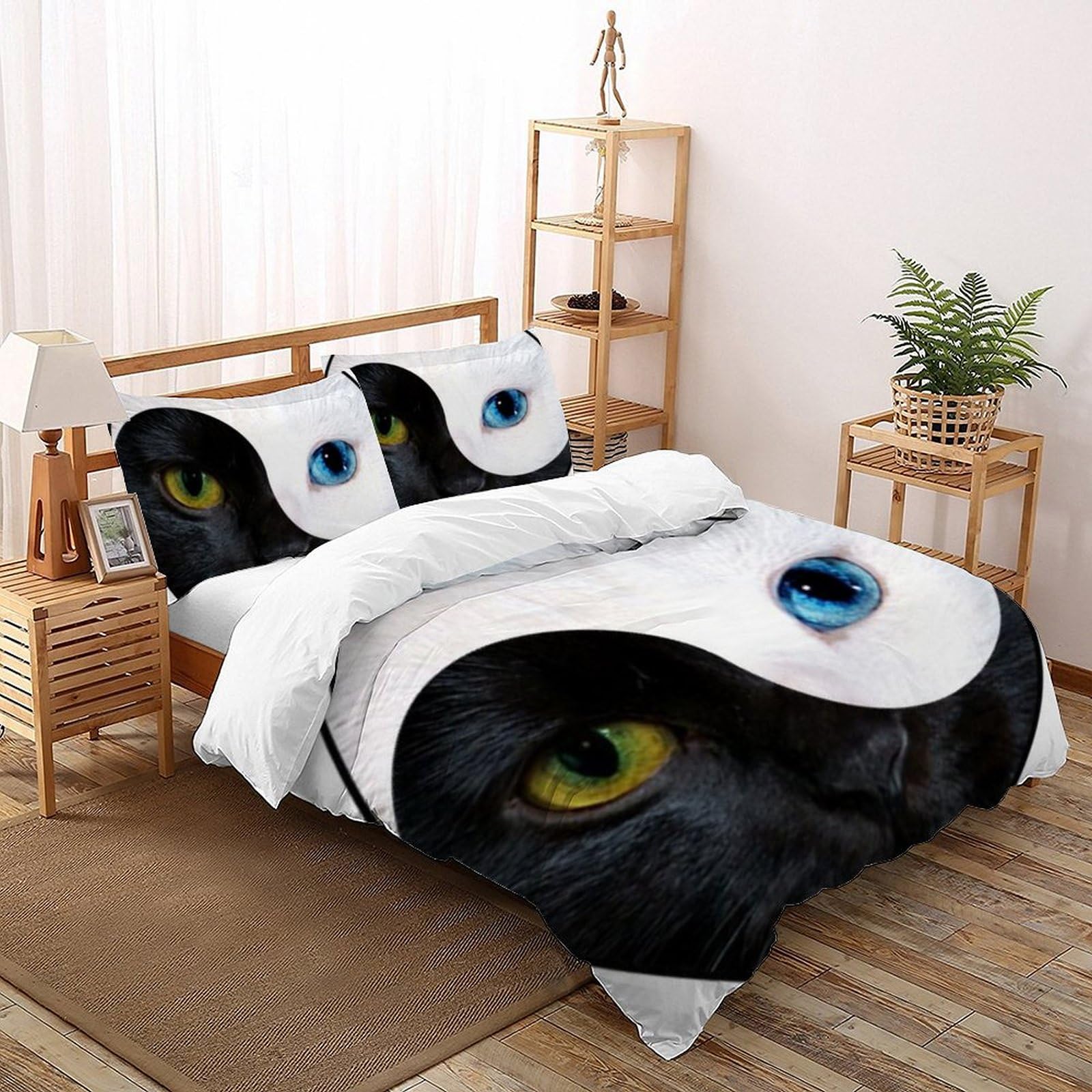 Housse de couette 220x240cm Animaux Land pour lit King enfant crée une ambiance jungle ludique