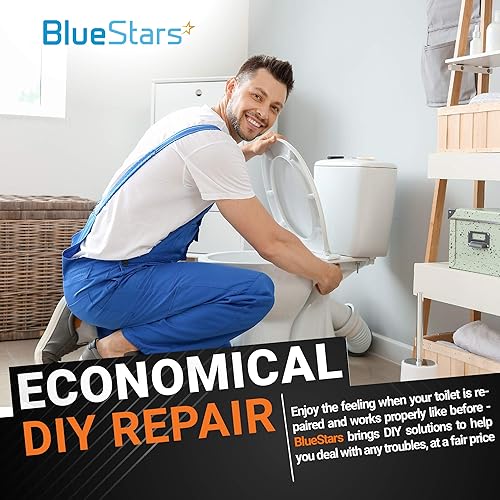 Miniatura 9 de BlueStars - Juego de 2 sellos de válvula de descarga 7301111-0070A de repuesto - Ajuste exacto para inodoros American Standard y Eljer - Reemplazo