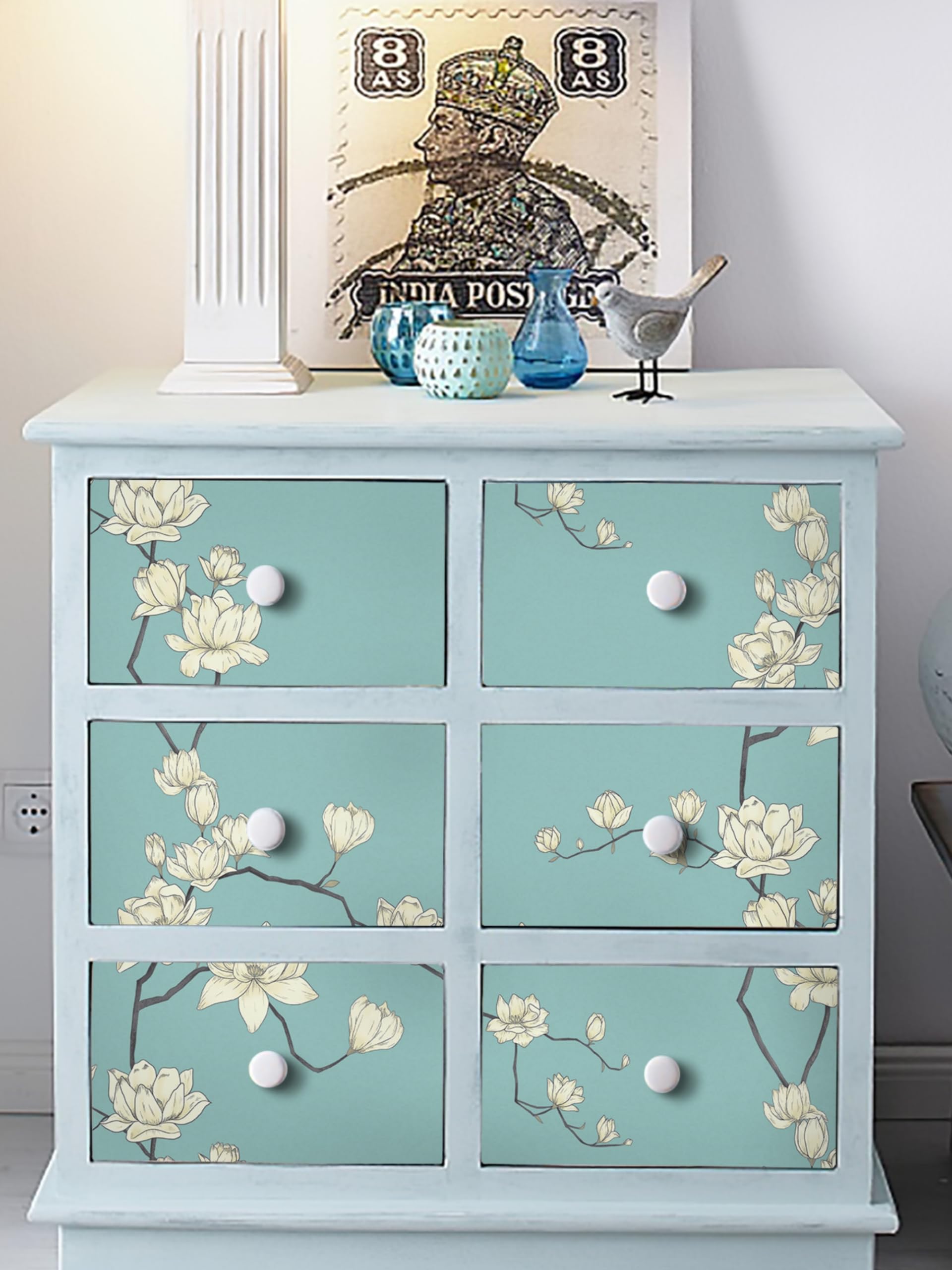 A.S. CRÉATION Zelfklevend behang Pop up Panel 79184-5 bloemen blauw roze kopen
