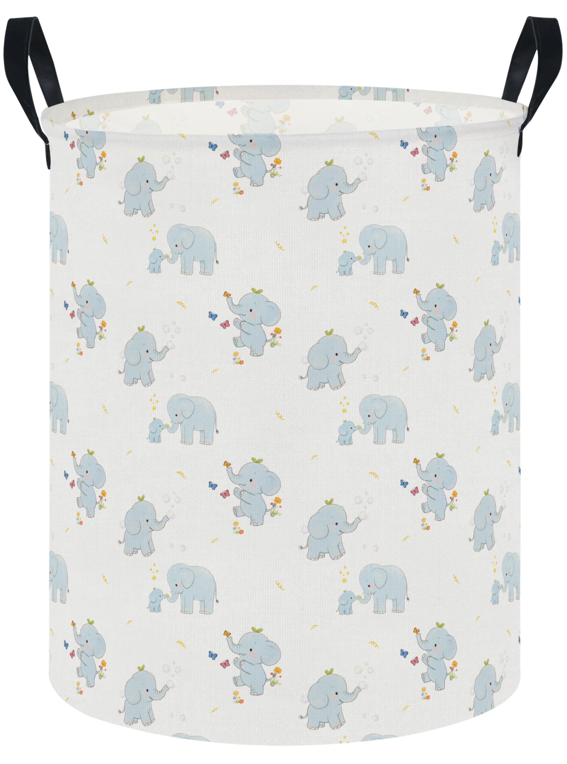 Waterproof Laundry Hamper, Joyful Elephant