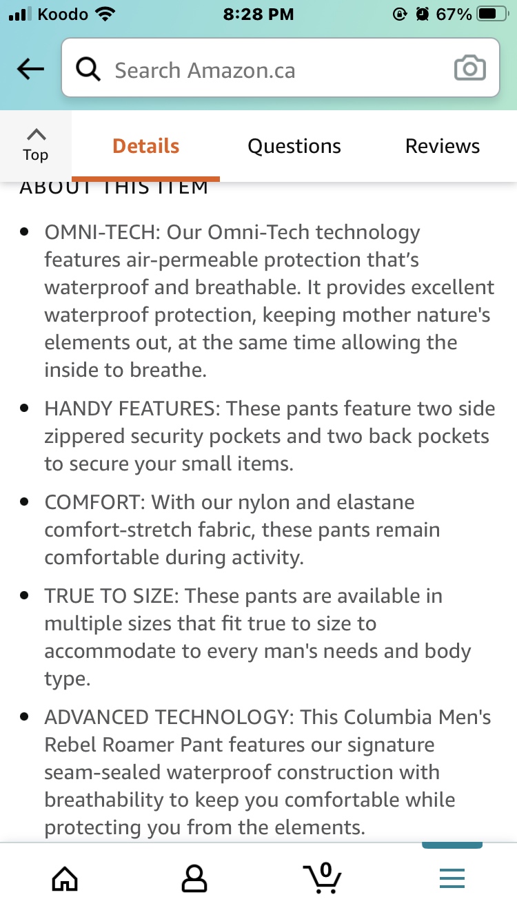 No pockets like discription says.