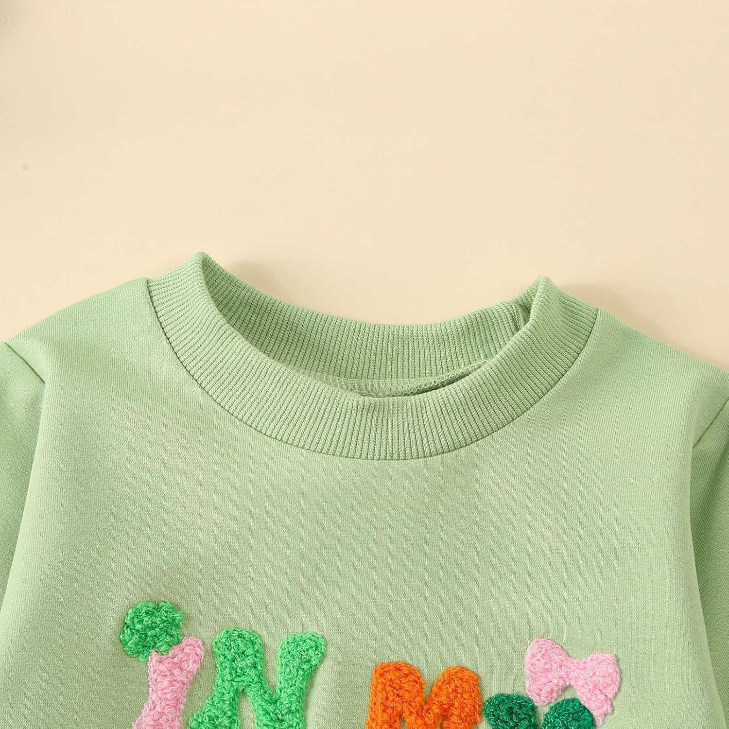 St. Patrick's Day Baby Girl Outfit In My Lucky Girl Era Romper Bodysuit with Headband Newborn Birthday Clothes - Image 7