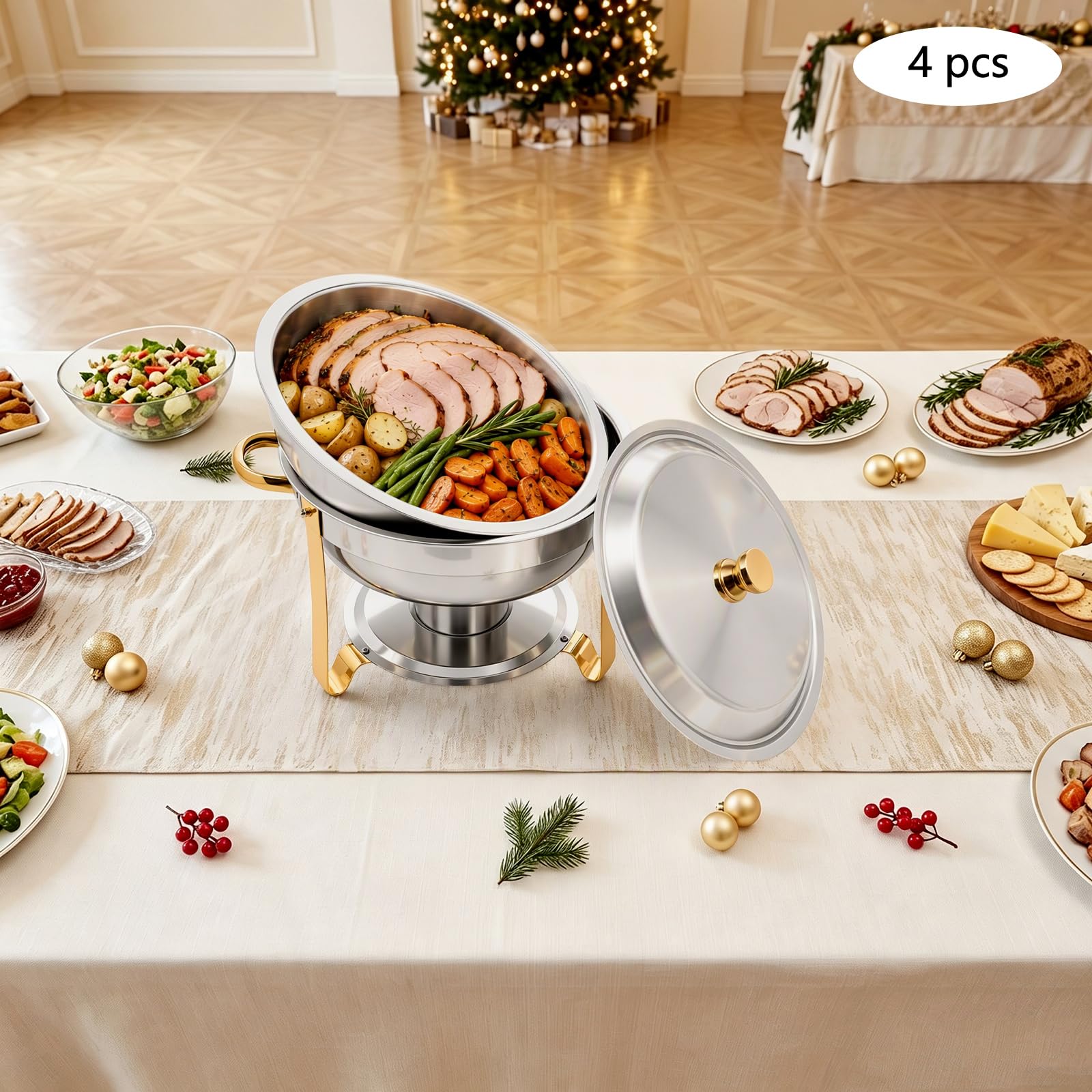 Chafing Dish Buffet Set płyta grzewcza ze stali nierdzewnej 4,5 l