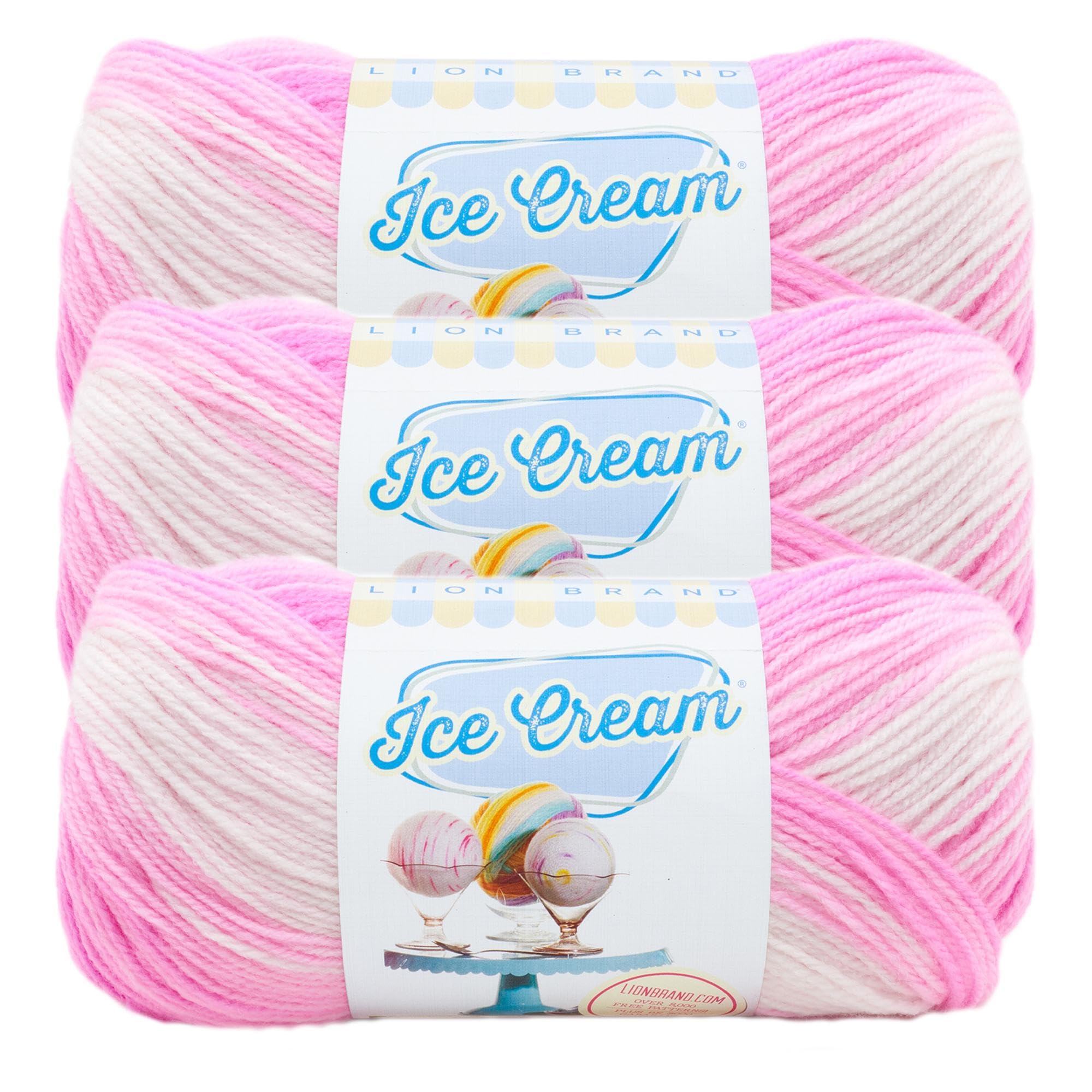 Lion Brand Ice Cream Yarn-Birthday Cake โ image 1