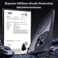 Vista 344 de TOCOL Funda magnética 3 en 1 para iPhone 15 Pro, mejorada [protección completa de cámara] con 2 protectores de pantalla, compatible con MagSafe, Gris