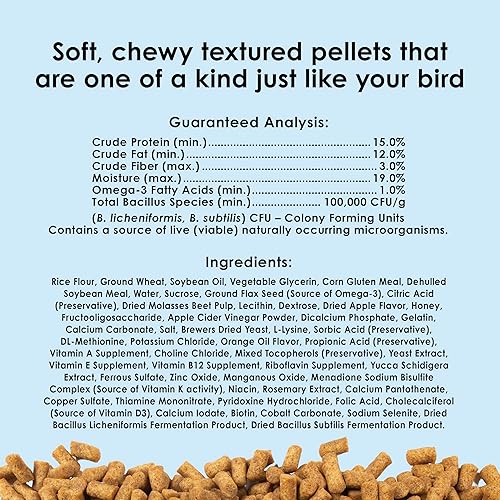 Miniatura 7 de Kaytee Nutri Soft Pet - Alimento para pájaros de guacamayo y cacatúa, 3 libras