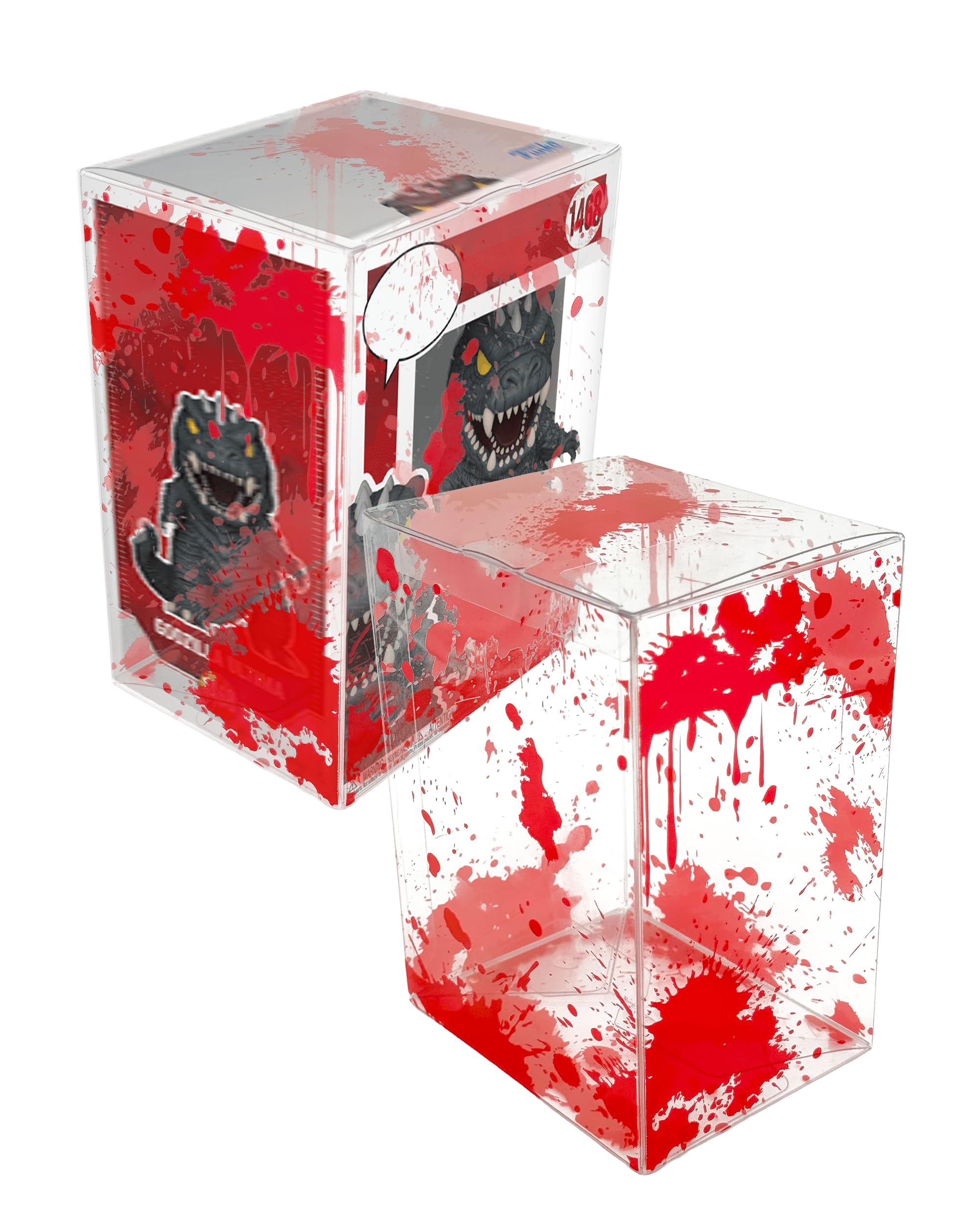 Custodie protettive a tema Halloween per figure in vinile da 10,2 cm, spessore 0,45 mm, confezione da 50