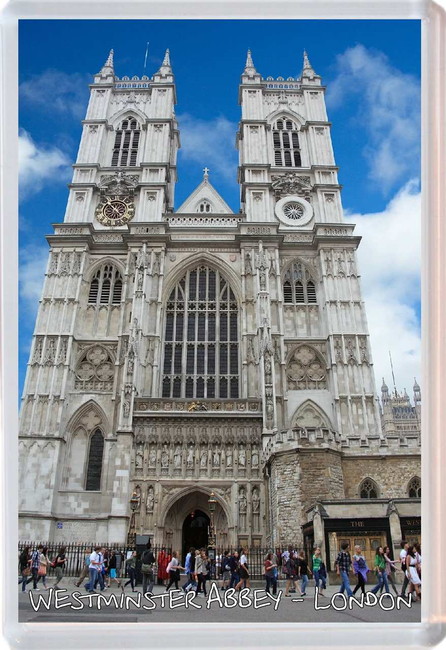 Baked Bean Store Westminster Abbey - London - Jumbo Fridge Magnet