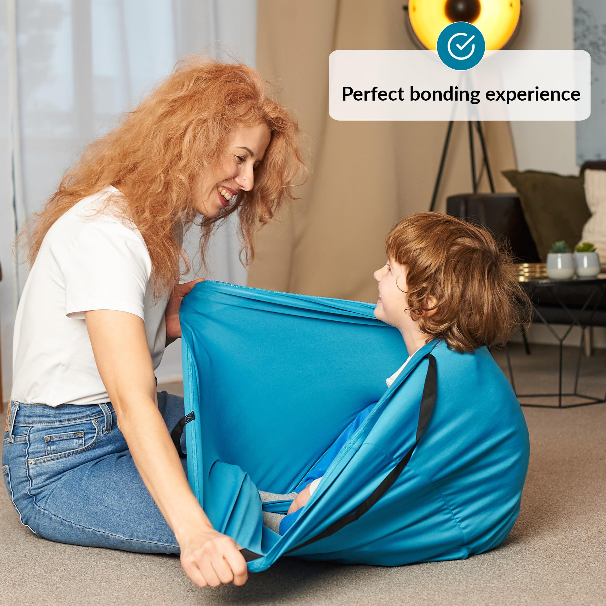 ODOXIA Túnel sensorial para niños | Juego de compresión sensorial para su Hijo | Túnel de Tela | Tubo de Spandex | Túnel Conceptual Infantil para Diferentes Edades
