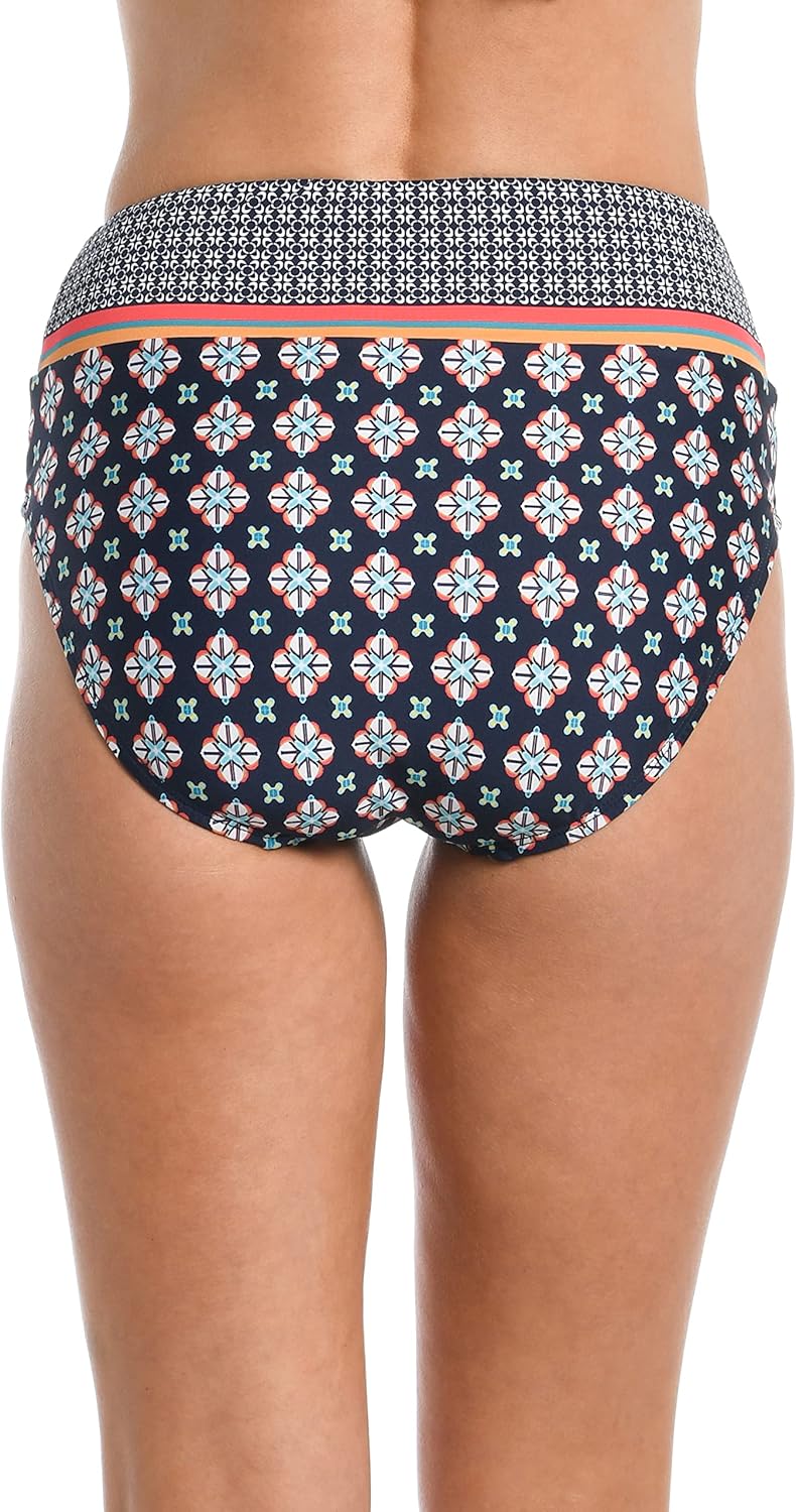 Mid Waist Spliced Bikini Bottom Swimsuit - Image 2