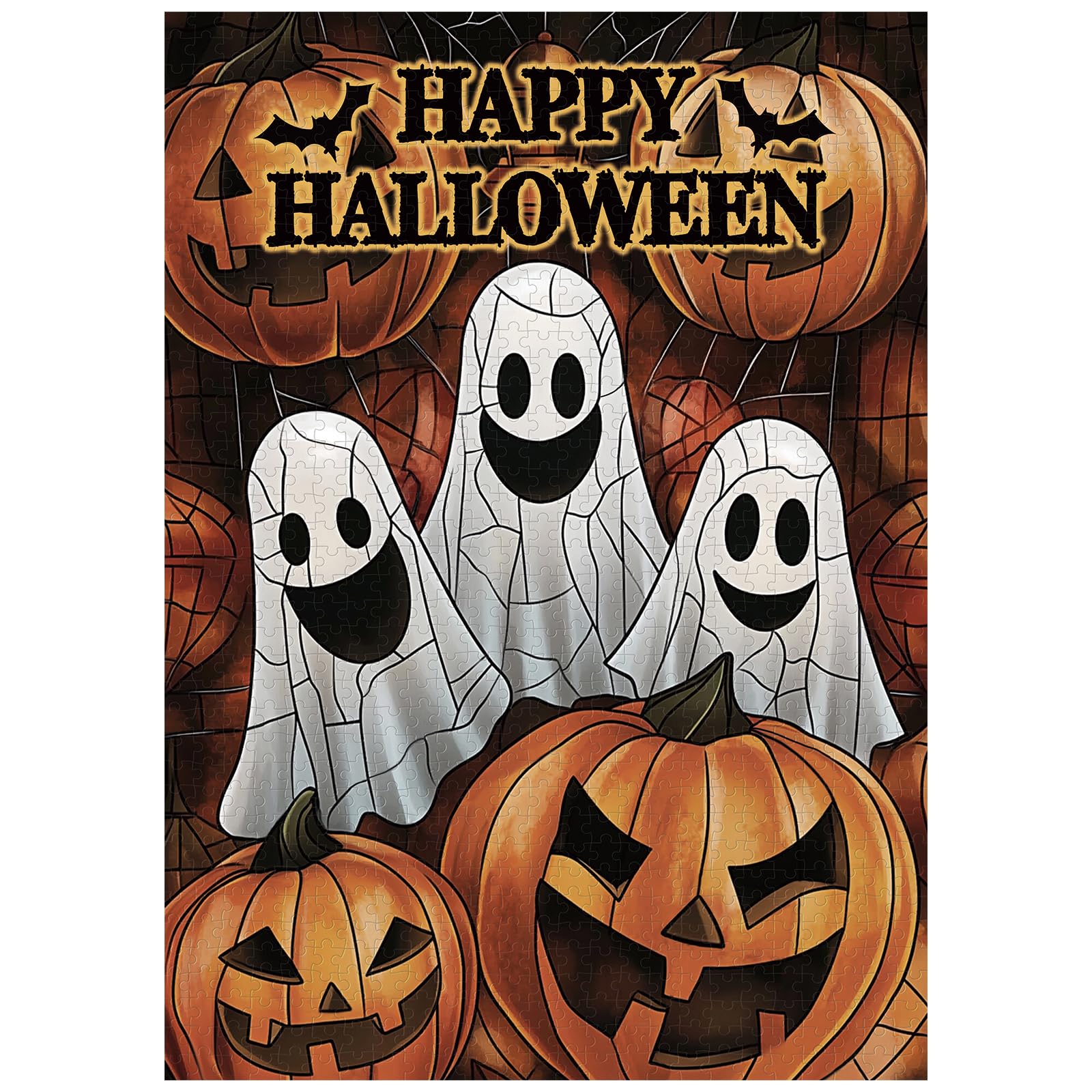 Great Jigsaw Puzzles for Adults 1000 Pieces Halloween Pumpkins Ghost Wooden Challenging Puzzles Gift for Friends Family Home Decoration Puzzle โ image 1