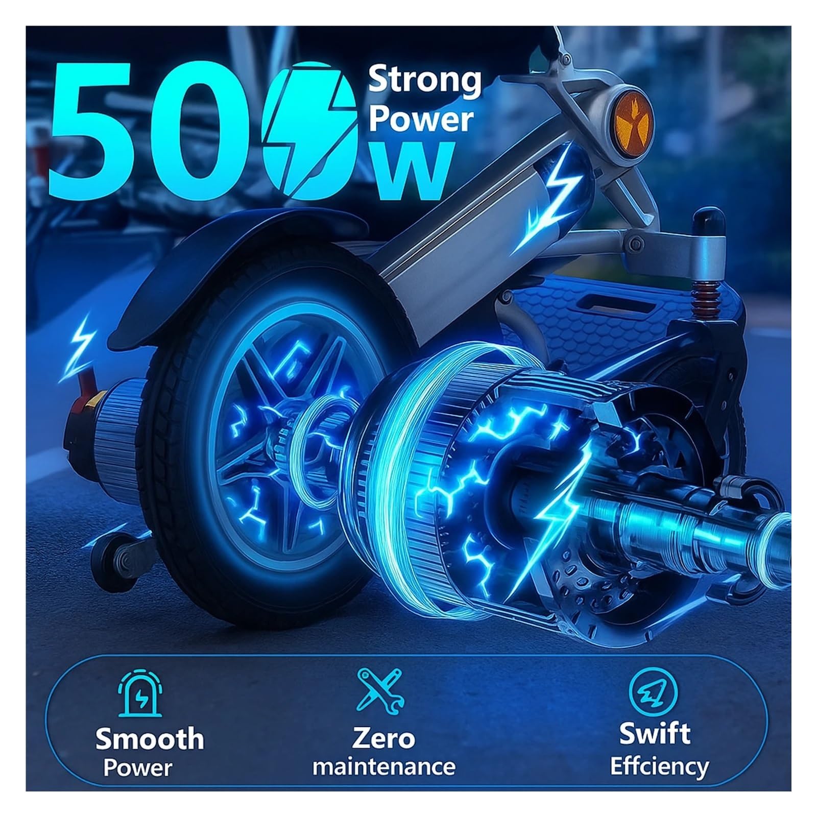 Sedia A Rotelle Elettrica For Tutti I Terreni Scooter For Mobilità Portatile Con Potente Motore Da 500 W E Batteria A Lungo Raggio 20 Ah For Anziani Disabili Mobilità Confortevole Fluida(20AH-golden)