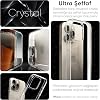 Minesk iPhone 15 Pro Max ile Uyumlu Crystal Clear (Ultra Şeffaf Silikon) Kılıf Arkası Sert Polikarbonat Kenarları Yumuşak TPU Darbe Emici iç Hava Yastığı Destekli Kapak (15 Pro Max)