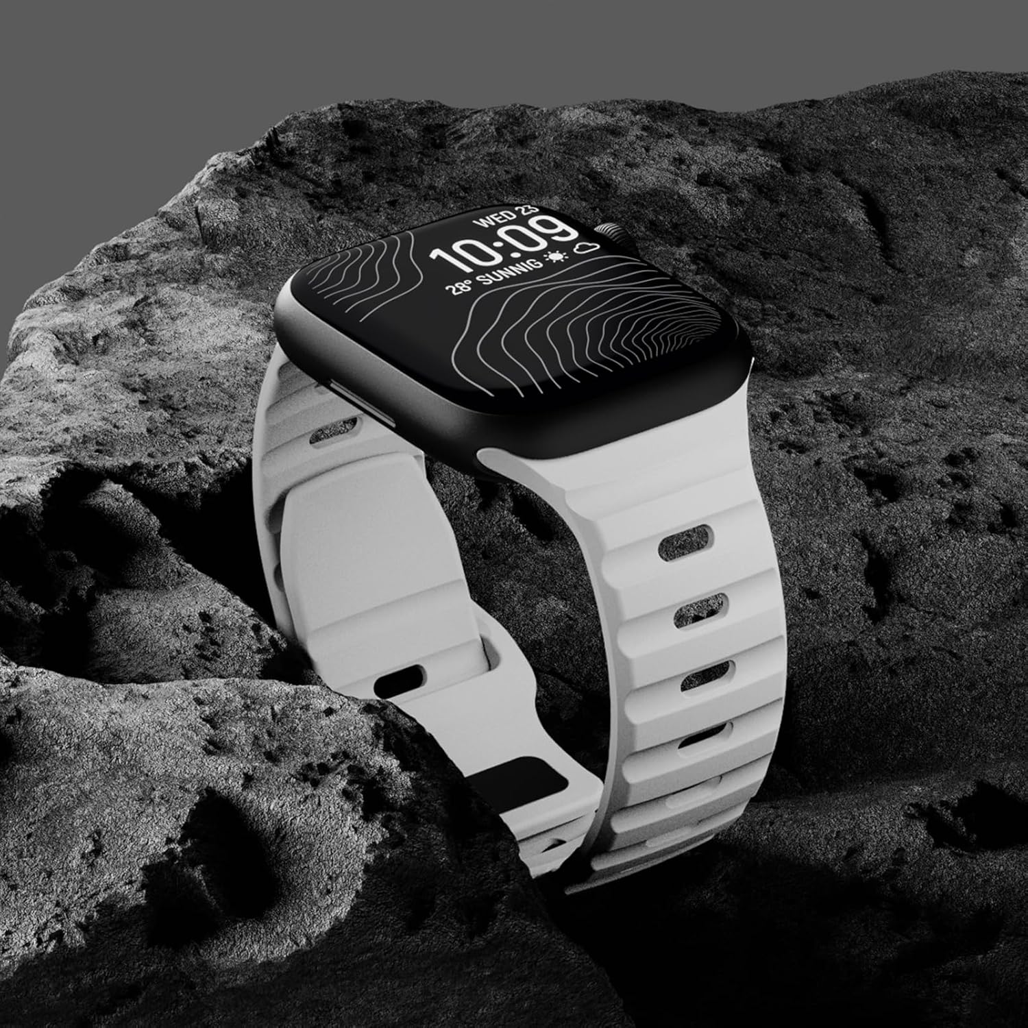 Soft Silicone Waterproof Strap Compatible with Apple Watch Ultra Band 49mm 46mm 45mm 44mm 42mm 41mm 40mm 38mm,Men Women Sport Bands for iWatch Series 10 9 8 7 6 5 4 3 2 1 SE Ultra - Image 3