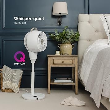 Meaco MeacoFan 1056P Pedestal fan, Air Circulator Award-winning, super-quiet, energy-efficient pedestal fan for bedroom and general home use