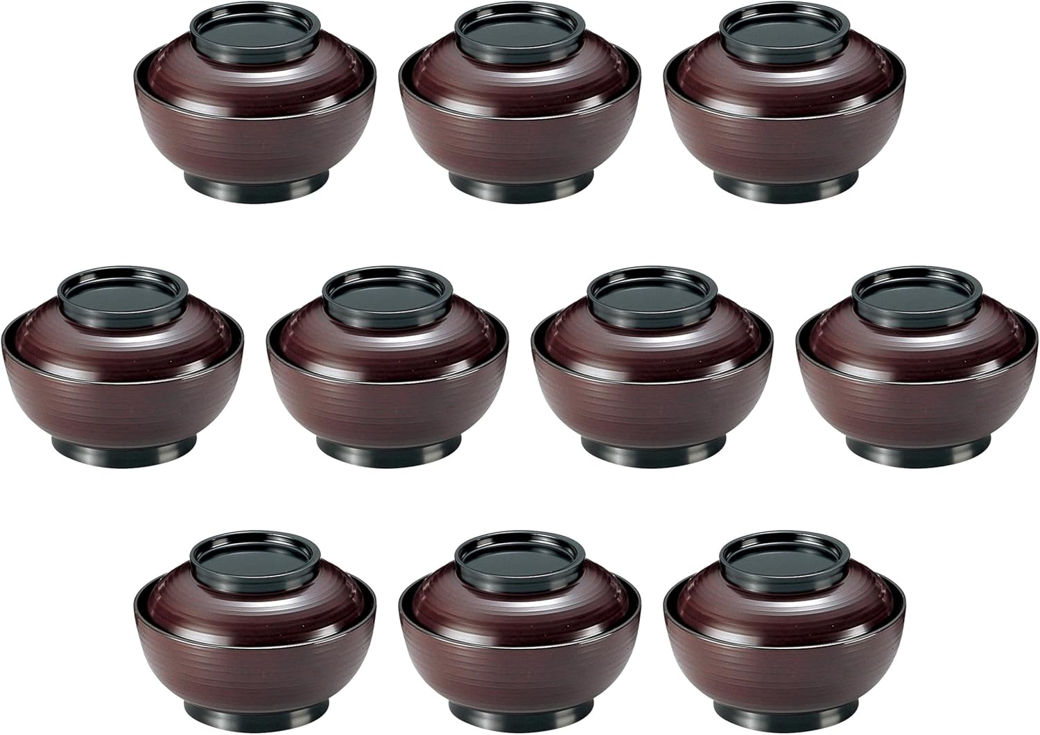 深川製磁 百年庵 茶灰釉赤 小どん 丼 小丼 鉢 5客 箱付 【公式通販】