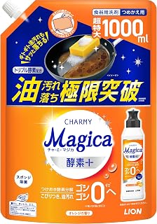 CHARMY Magica チャーミーマジカ 酵素+（プラス） 詰替大容量1000ml オレンジの香り 食器用洗剤