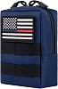 Tactical Molle EDC Pouch Multi-Purpose Compact Pack Water-Resistant Utility Pouch with Flag Patch