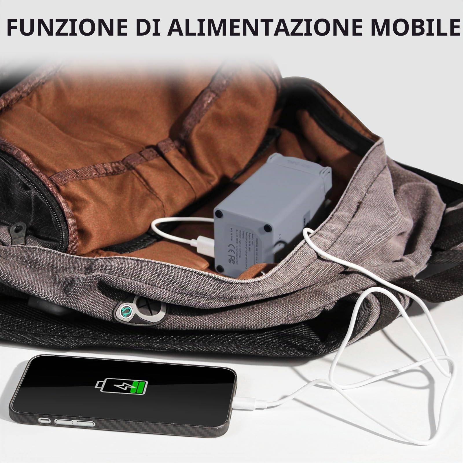 FPVtosky Caricabatterie per DJI Mini 5 Pro/4 Pro/ 3/3 Pro Accessori, hub di ricarica batterie, stazione di ricarica batterie parallela (batteria non inclusa) (grigio scuro)