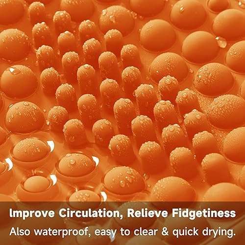 Miniatura 9 de Reposapiés para debajo del escritorio en el trabajo, taburete de pies para oficina en casa, masajeador de pies otomano para aliviar la fascitis